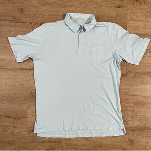 Peter Millar Light Blue pocket Polo Shirt size xl